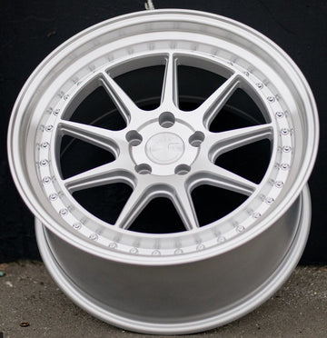 4 PCS 19x9.5 +22 5x114.3 Aodhan DSX Wheels Silver Machined 19" Rims Set 4