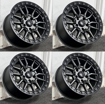 17" WHEELS FOR JEEP WRANGLER OVERLAND RUBICON 17x8.5 5x127 5x5 ET0 RIMS SET 4