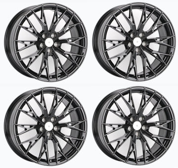 19x8.5 Wheels 19" 5x114.3 +35 CB 73.1 Gloss Black For Accord Camry IS250 GS300
