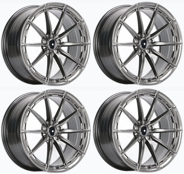 17" Wheels For Toyota Corolla Matrix 17x7.5 +35 5X100 CB 73.1 HyperBlack Rims