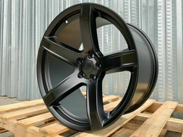 20" Matte Black Wheels 20x9.5 / 20x11 Fits Dodge Charger Challenger