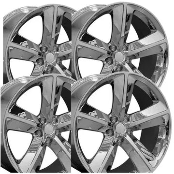 (Set of 4) OE Wheels DG05 20x9 5x115 +20mm Chrome Wheels Rims 20" Inch