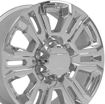 OE Wheels LLC 20 inch Fits 8x165.1 GM Trucks CV70A Chrome Wheel Hollander 5957, Set of 4