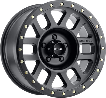 Method Race Wheels 309 Grid Matte Black 18x9" 5x150", 0mm offset 5" Backspace, Set of 4