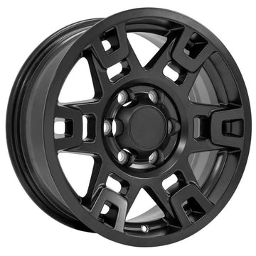SET (4) 17x7 Wheels Fits Toyota Truck 4Runner Sequoia FJ TRD Matte Black Rims