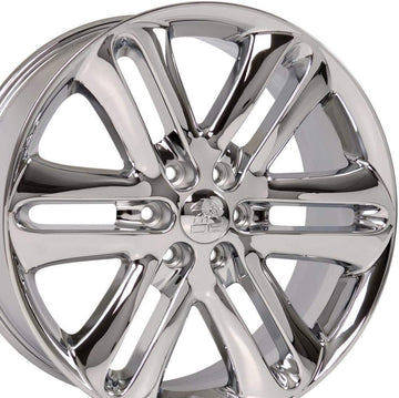 OE Wheels LLC 22 inch Rim Fits Ford F-150 Wheel FR76 22x9 Chrome Wheel Hollander 3918, Set of 4