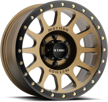 Method MR305 NV Bronze Face Matte Black Simulated Beadlock 17X8.5 6X5.5 6X139.7 0mm Offset, Set of 4