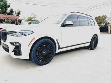 24” RF22 GLOSS BLACK WHEELS RIMS FOR BMW G07 X7 XDRIVE40I M50I 24X10 5X112