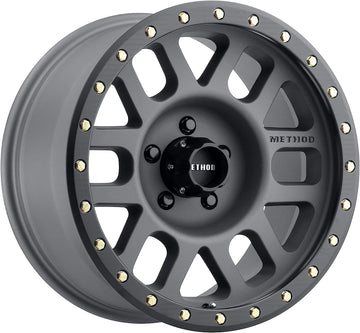 Method Race Wheels 309 Grid Titanium/Black Street Loc 17x8.5" 5x150", 0mm offset 4.75" Backspace, Set of 4