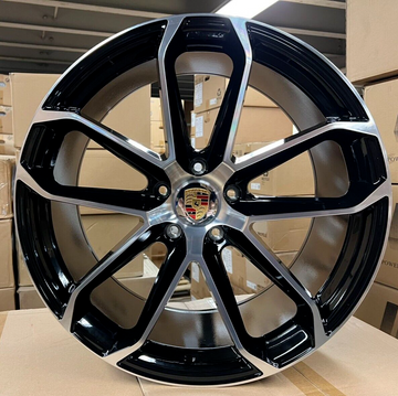 22" STAGGERED WHEELS FOR PORSCHE PANAMERA 4S GTS 4 TURBO 22x10 22x11.5 5X130 SET