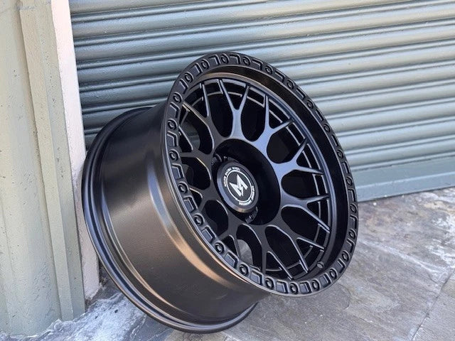 MFlow Off-Road Wheels MF02 Black 17x9 -12 6x135 CB87.1 Fit Ford F-150 ...