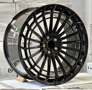 (Set 4) 19" Wheels 19x8 +30 5x114.3 Gloss Black For Honda Accord Civic IS250