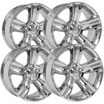 (Set of 4) OE Wheels DG65 20x9 5x5.5" +19mm Chrome Wheels Rims 20" Inch
