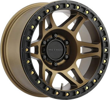 Method Race Wheels 106 Beadlock Method Bronze 17x9" 5x5", 44mm offset 3.5" Backspace, Set of 4