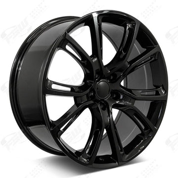22" Black Wheels Fit Jeep Grand Cherokee Wrangler Dodge Durango 5x127 Set 4