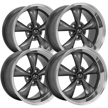 (Set of 4) OE Wheels FR01 18x9 5x4.5" +24mm Gunmetal Wheels Rims 18" Inch
