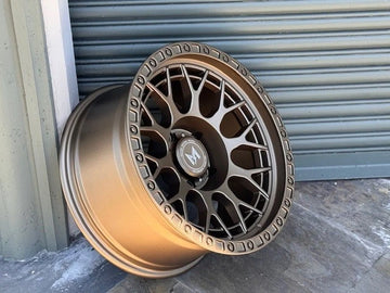 MFlow Off-Road MF02 Bronze Rims 17x9 +12 5x127 71.5 Fit Wrangler Grand Cherokee
