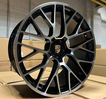 SET(4) 20" 20x9.0/20x10 5x112 BLACK WHEELS RIMS FIT PORSCHE MACAN GTS TURBO S