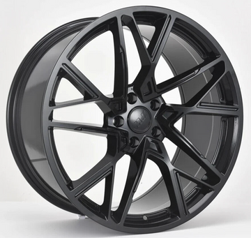 20" Wheels 20x8.5 +35 / 20x10 +40 5x114.3 Gloss Black Staggered Tuner Rims Set 4