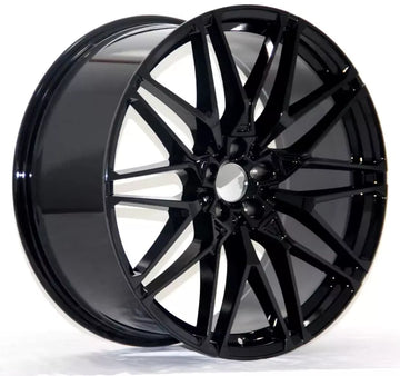 22" BLACK MACHINED STAGGERED WHEELS RIMS FIT BMW X5 X5M E70 F15 X6 E71 F16 5X120