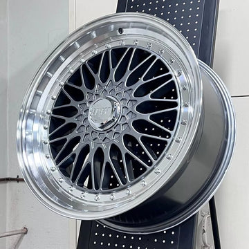 20x8.5 / 20x9.5 STAGGERED 5X112 / 5X120 +35 RS STYLE GUNMETAL WHEELS 20" RIMS