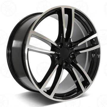 22x10 Wheels Fits Porsche Cayenne Audi Q7 5x130 Rims 22" Black Machined Set 4