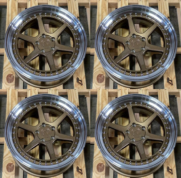 Aodhan DS09 Wheels 19x9.5 +22 5x114.3 Bronze 19 Inch Rims Set 4