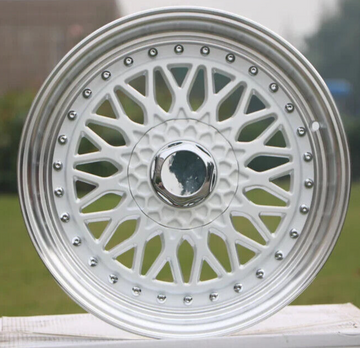 22" Wheels 22x9 5x112 +30 CB 73.1 RS Style White Machined Lip Set 4