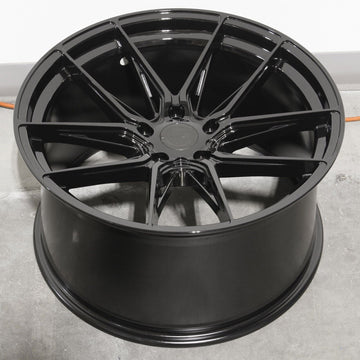 19x8.5 / 20x11 MRR GF13 Flow Forged Wheels Fit Corvette C8 5x120 Gloss Black Set