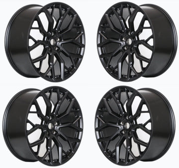 22" SATIN BLACK MESH STYLE 22X10 WHEELS FITS LAND ROVER RANGE HSE SPORT SC