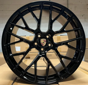 20x9 / 20x10 Staggered Wheels Set For PORSCHE MACAN Turbo S 20" Gloss Black Rims