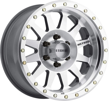 Method Race Wheels 304 Double Standard Machined/Clear Coat 17x8.5" 6x5.5", 0mm offset 4.75" Backspace, Set of 4