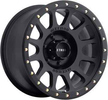 Method Race Wheels MR305 NV Matte Black Wheel with Aluminum (18 x 9. inches /6 x 135 mm, 0 mm Offset) Set of 4