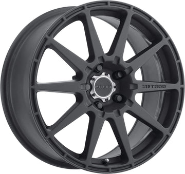 Method Race Wheels 501 Rally Matte Black 17x8 5x100, 42mm Offset 6.2" Backspace, Set of 4