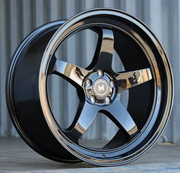 19x8.5/19x9.5 +35 5x114.3 Staggered MFlow MFR3 Gloss Black Wheels 19" Rims Set 4