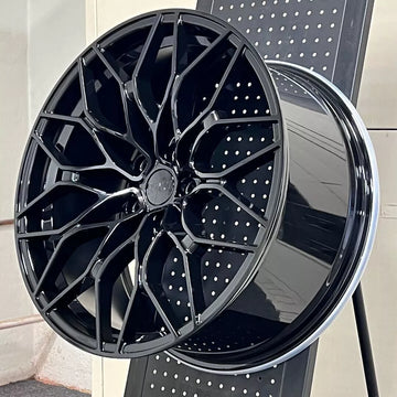 20" W719 GLOSS BLACK STAGGERED WHEELS FITS BMW 5X112 G30 G31 G38 LCI 5 SERIES