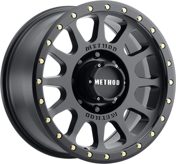 Method Race Wheels 305 NV HD Matte Black 17x8.5" 8x6.5", 0mm offset 4.75" Backspace, Set of 4