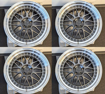 19x9.5 Aodhan AH02 AH2 5x120 +35 Hyperblack 19" Wheels Rims Set(4) 72.6