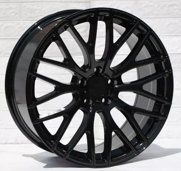 17" Gloss Black Wheels 17x7.5 5x114.3 +35 for For Honda Civic Accord Lexus Rims