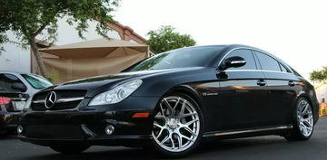 19" MRR GF9 Wheels For Mercedes CL550 S550 S430 CLS 19x8.5/19x9.5 Silver 5x112