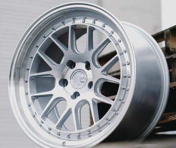 18x9.5 Aodhan DS06 Wheels 5x114.3 +22 Silver Machined Face Rims 18" Set of 4