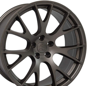 OE Wheels LLC 20 Inch Fits Dodge Challenger Charger SRT8 Magnum Chrysler 300 SRT8 DG15 Hellcat Style Bronze 20x10 Rim Hollander 2528, Set of 4