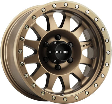 Method Race Wheels MR304 Double Standard Method Bronze Wheel with Aluminum (17 x 8.5 inches /6 x 5 mm, 0 mm Offset) Set of 4