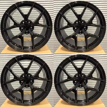 SET of 17" Black Wheels Rims fit Mercedes a220 cla250 c350 gla250 slk350 CLK