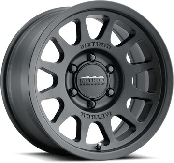 Method Race Wheels MR703 Bead Grip Matte Black Wheel with Aluminum (17 x 9. inches /6 x 5 mm, -12 mm Offset) Set of 4