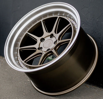 4 PCS 19x9.5 +22 / 19x11 +22 Aodhan DSX Wheels 5x114.3 Bronze Machined 19" Rims