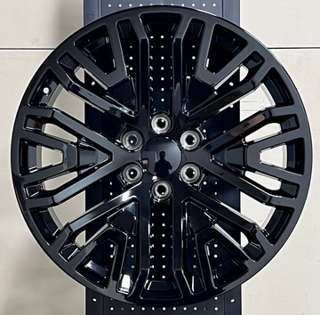 4 PCS 22" SIERRA STYLE GLOSS BLACK WHEELS RIMS FIT 6X139.7 CHEVY SILVERADO 1500