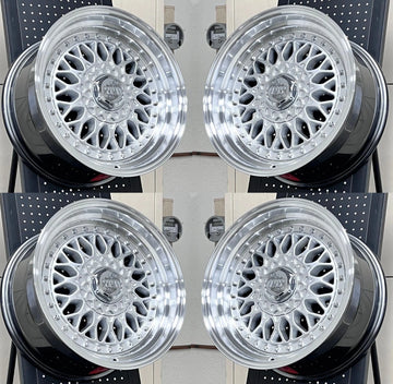 16" Wheels RS Style 16x7.5 4x100/4x114.3 +15 Silver For HONDA CIVIC EG EK GS GSR