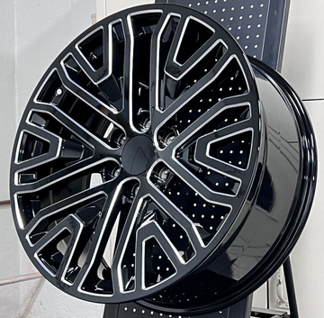 4 PCS 22" SIERRA STYLE MILLED WHEELS RIMS FIT 6X139.7 CHEVY SILVERADO 1500