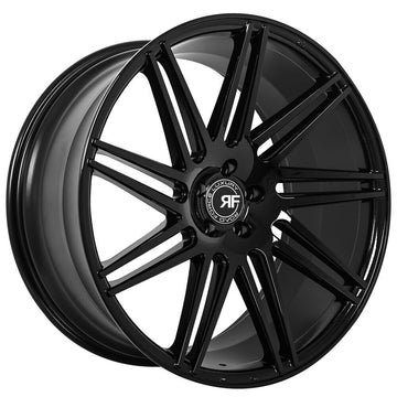 22x9 / 22x10.5 RF11 Black Wheels Fit Mercedes S400 S550 S600 S63 CL550 CL63 Rims